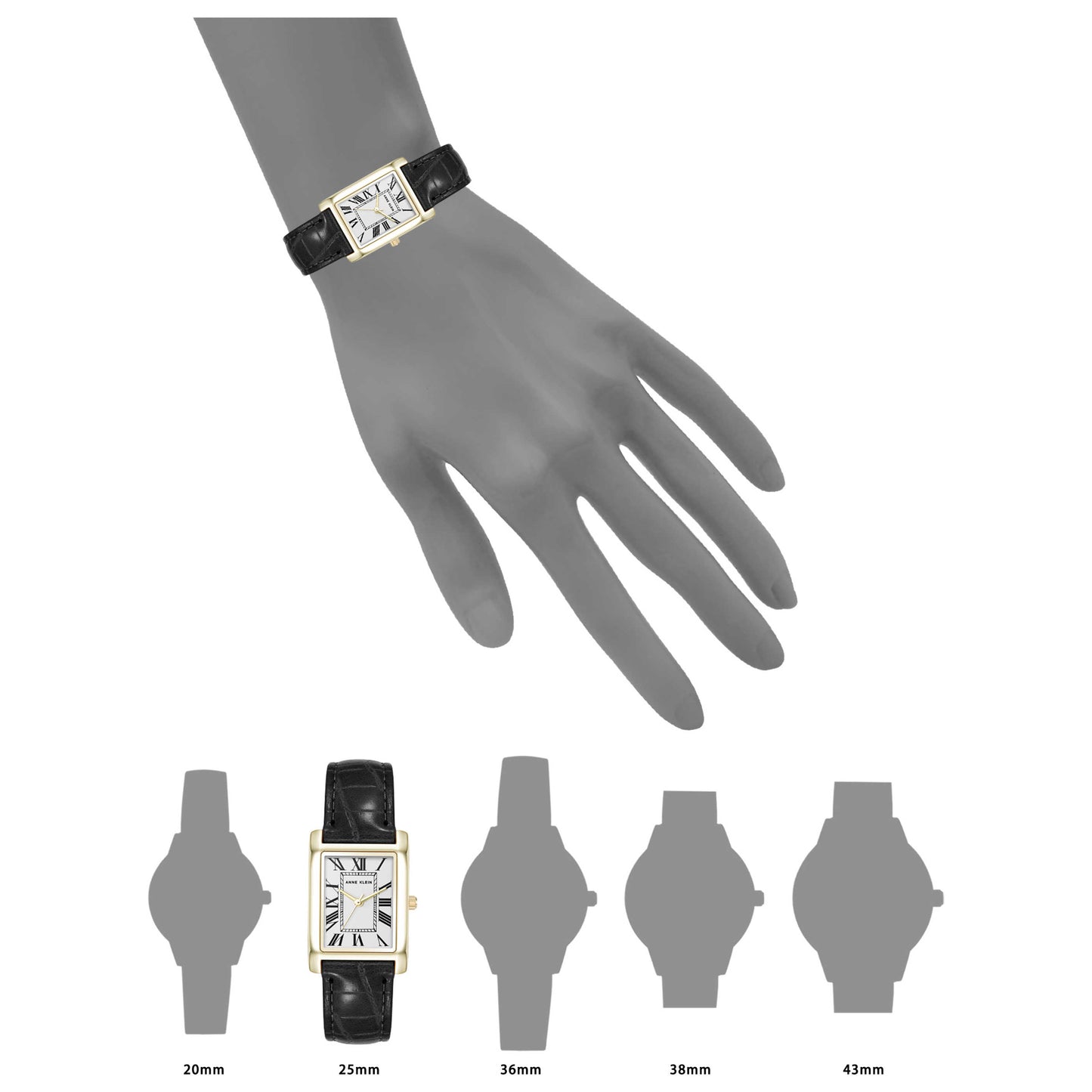 Anne Klein Classic Women's Quartz Watch AK-5218GPBK - Image #6