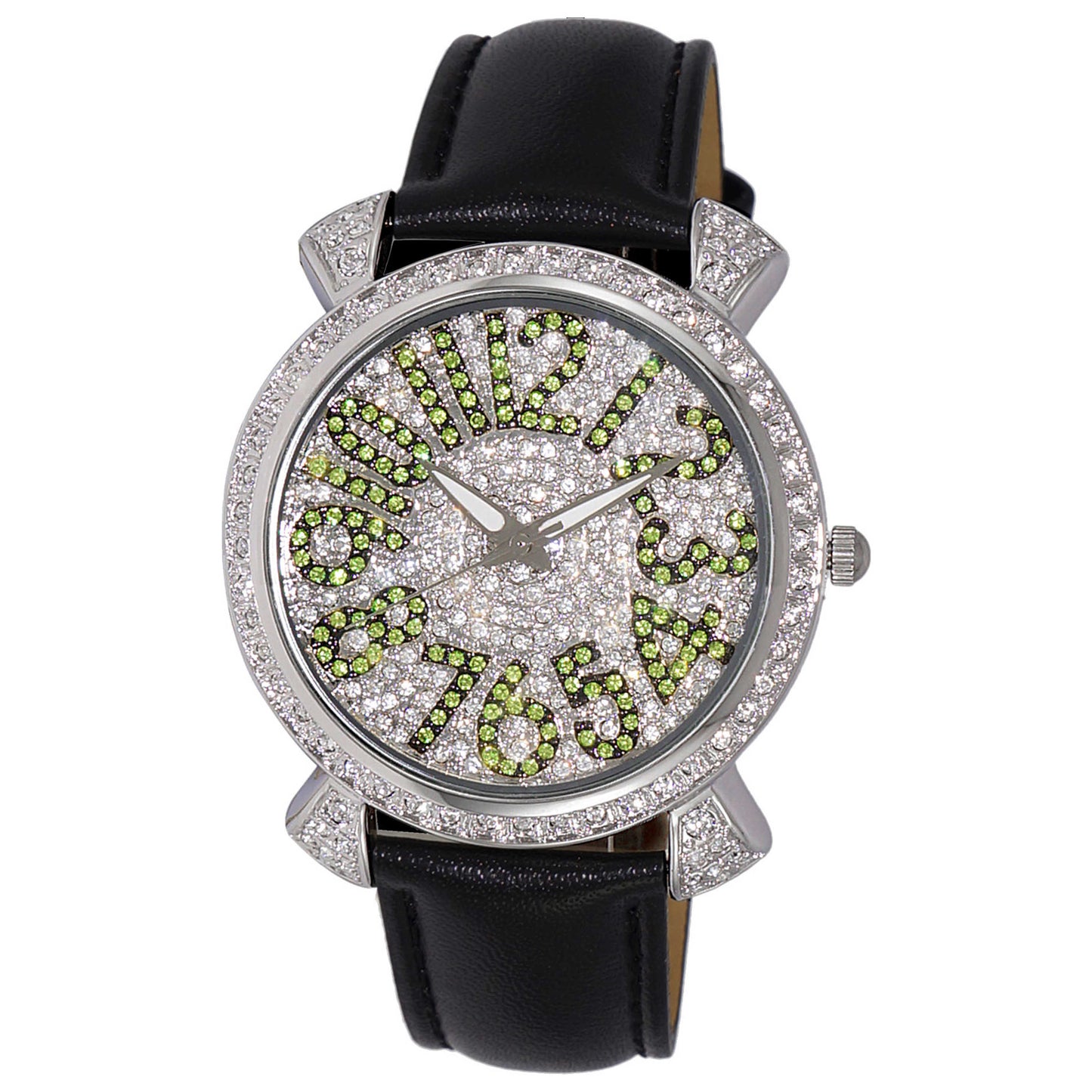 Front view of Adee Kaye Women's Quartz Watch AK2001-LGN