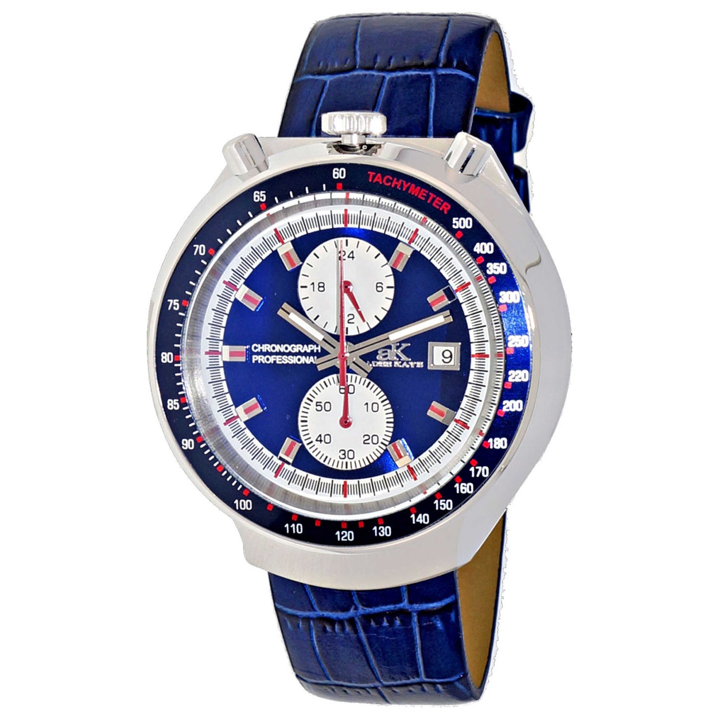Front view of Adee Kaye Men's Quartz Watch AK5662-MBI_LBU