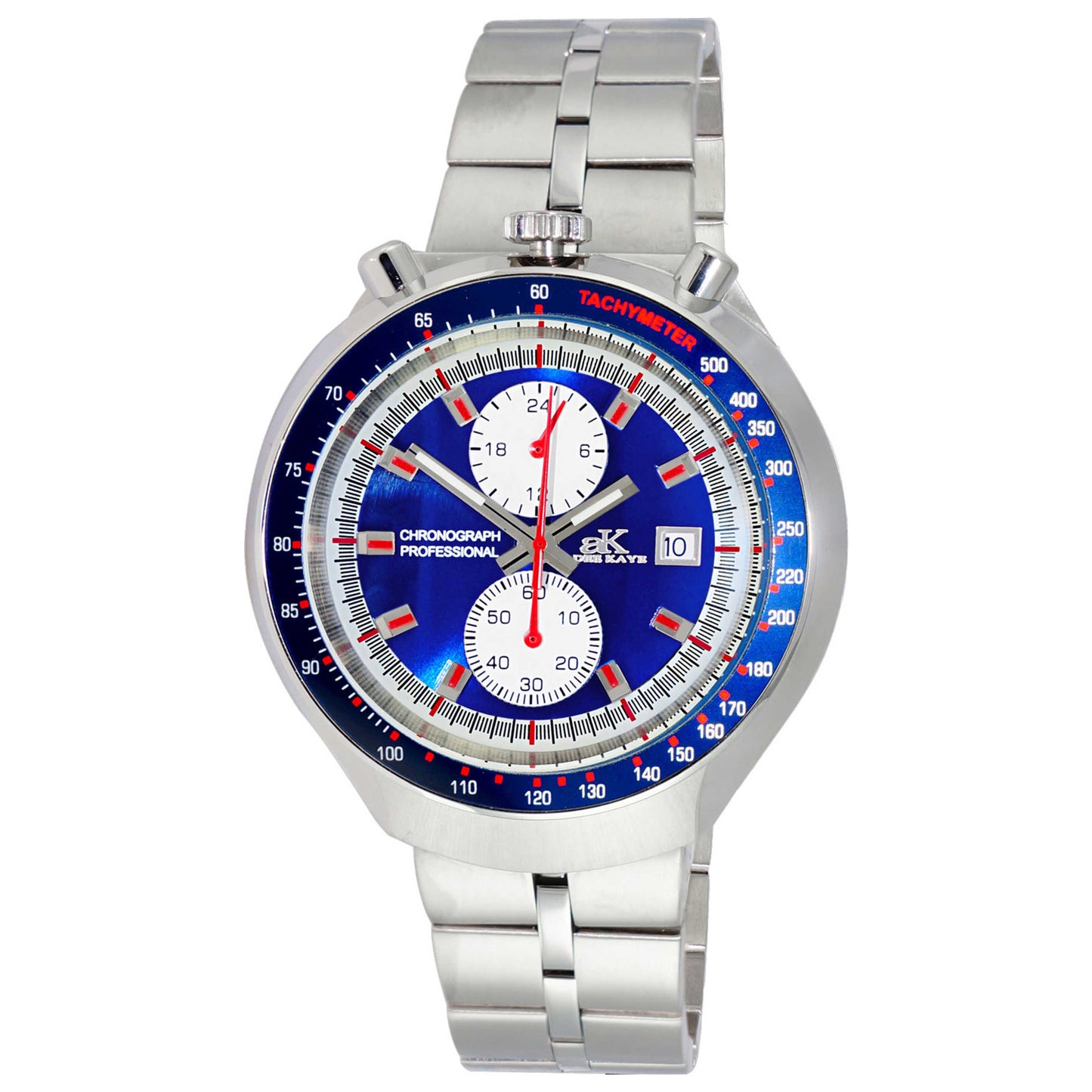 Front view of Adee Kaye Men's Quartz Watch AK5662-MBU
