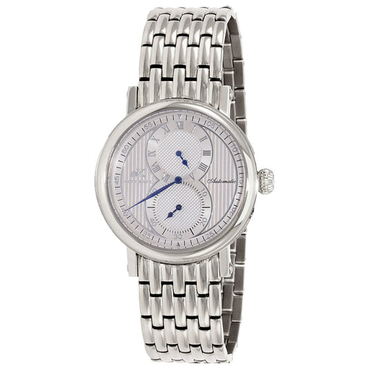 Front view of Adee Kaye Men's Automatic Watch AK5665-MB-RSV