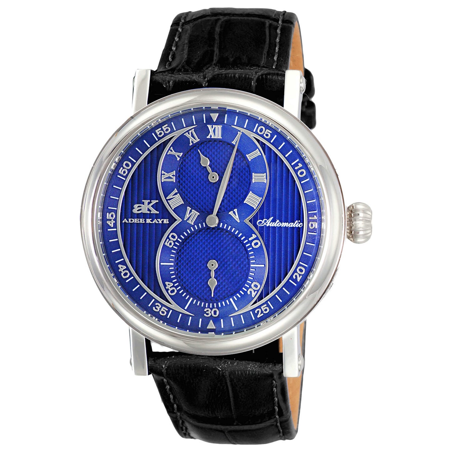 Front view of Adee Kaye Men's Automatic Watch AK5665-MBU