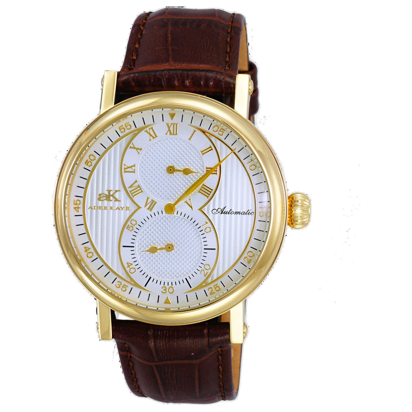 Front view of Adee Kaye Men's Automatic Watch AK5665-MGSV