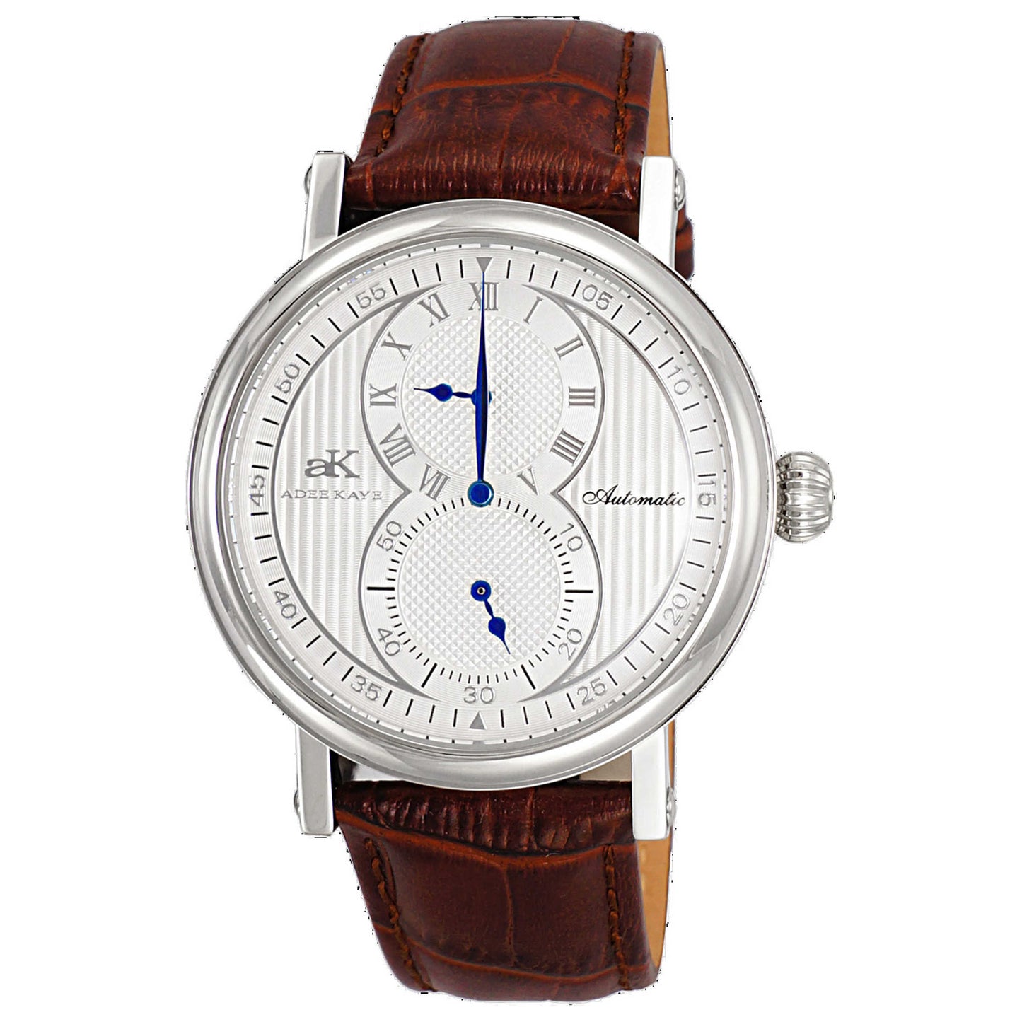 Front view of Adee Kaye Men's Automatic Watch AK5665-MSV