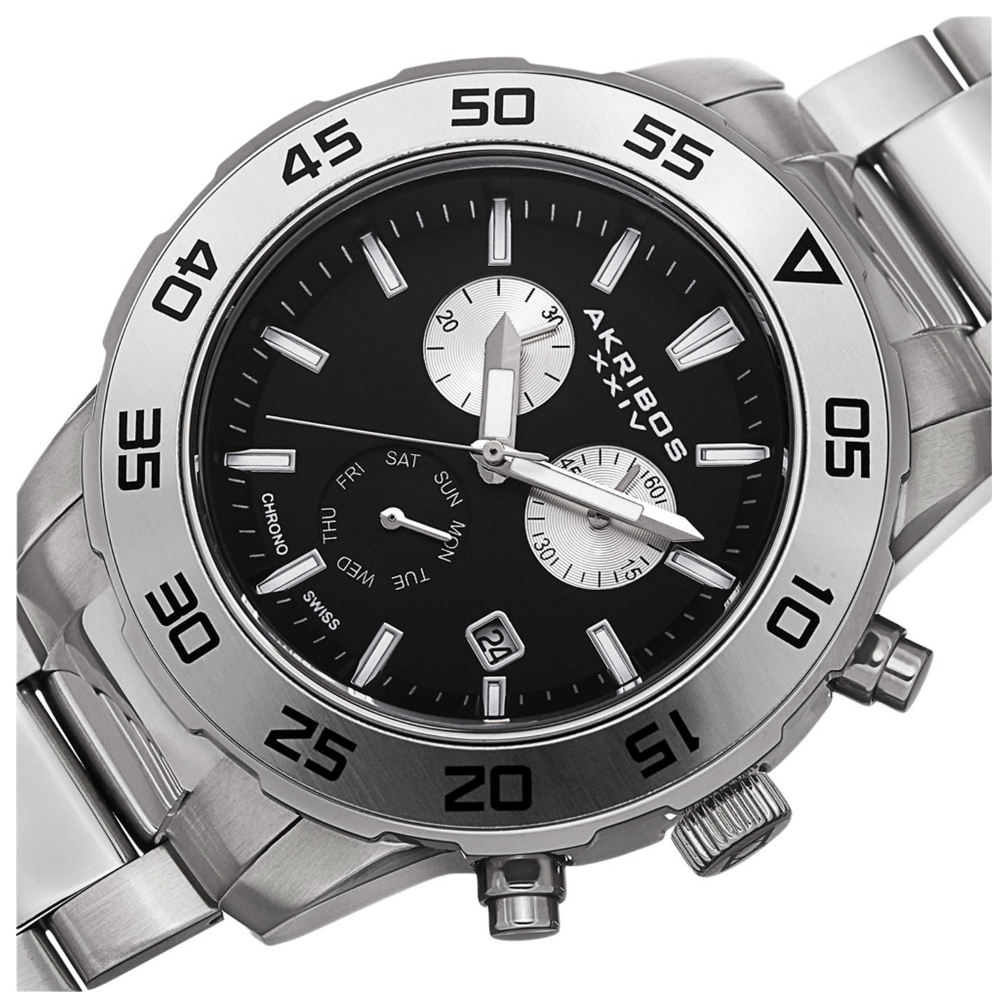 Akribos Xxiv Men's Quartz Watch AK669SSB - Image #5