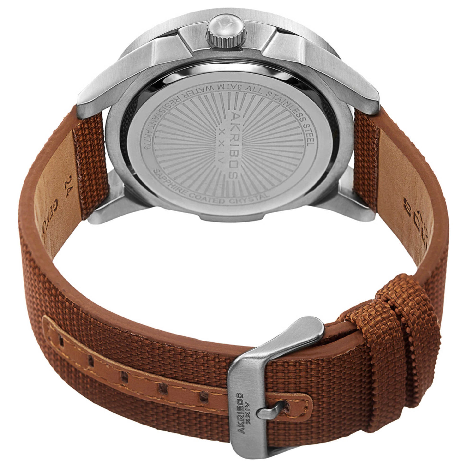 Akribos Xxiv Classic Men's Quartz Watch AK779SSBR - Image #2