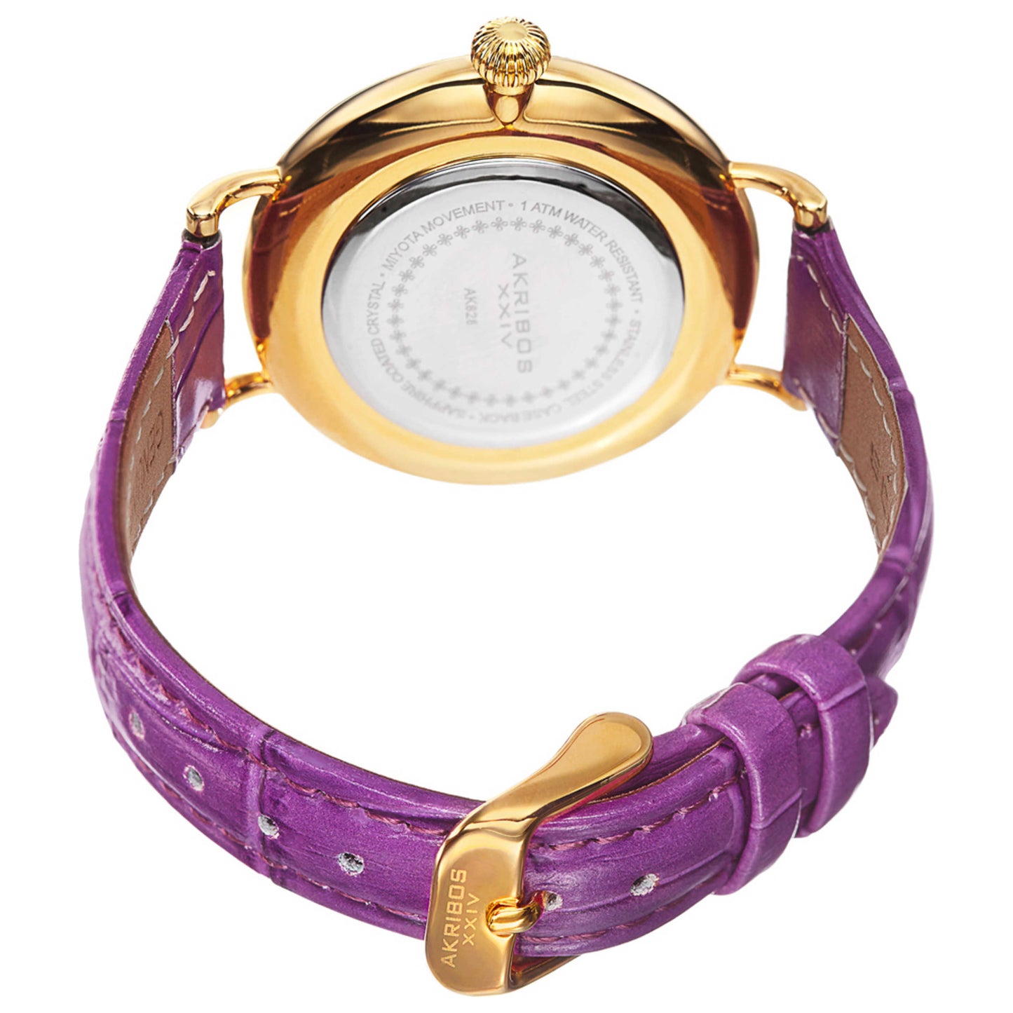 Akribos Xxiv Women's Quartz Watch AK828PU - Image #2