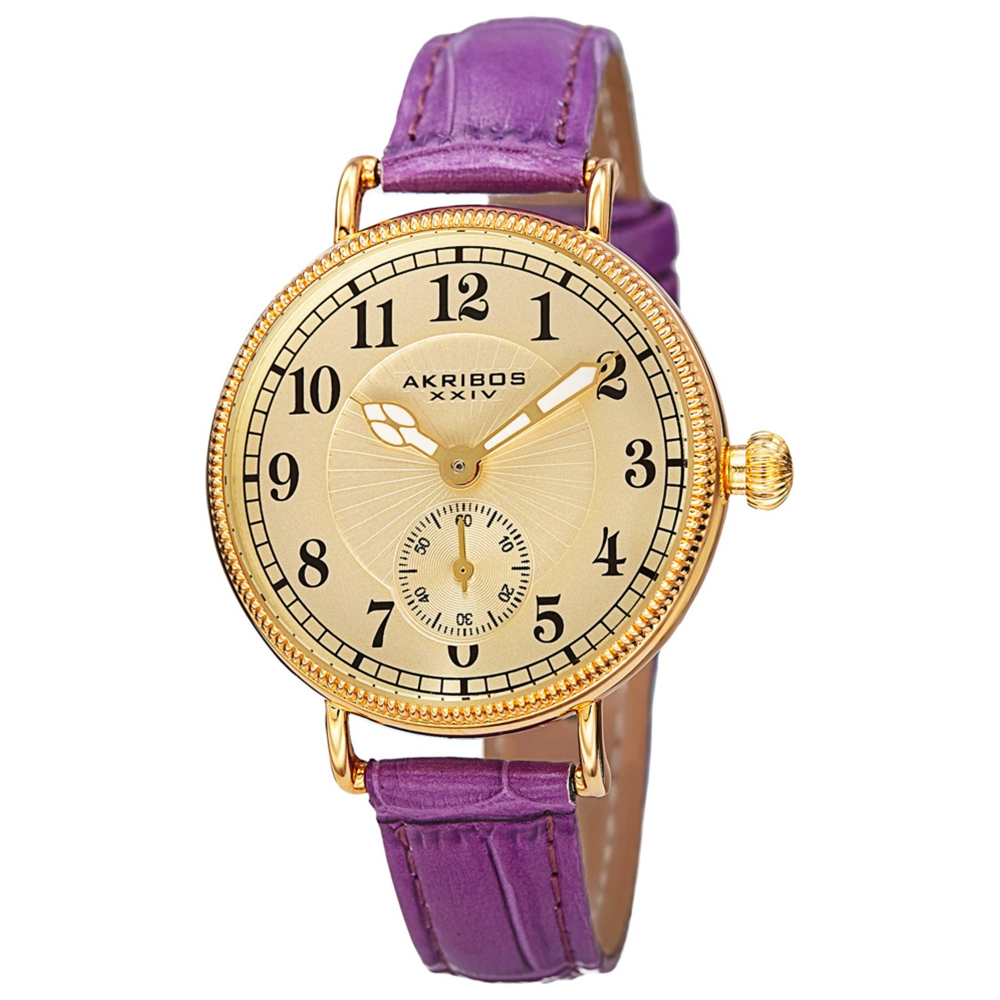 Front view of Akribos Xxiv Women's Quartz Watch AK828PU