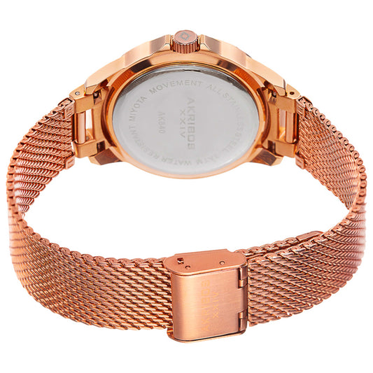 Akribos Xxiv Women's Quartz Watch AK840RG - Image #2