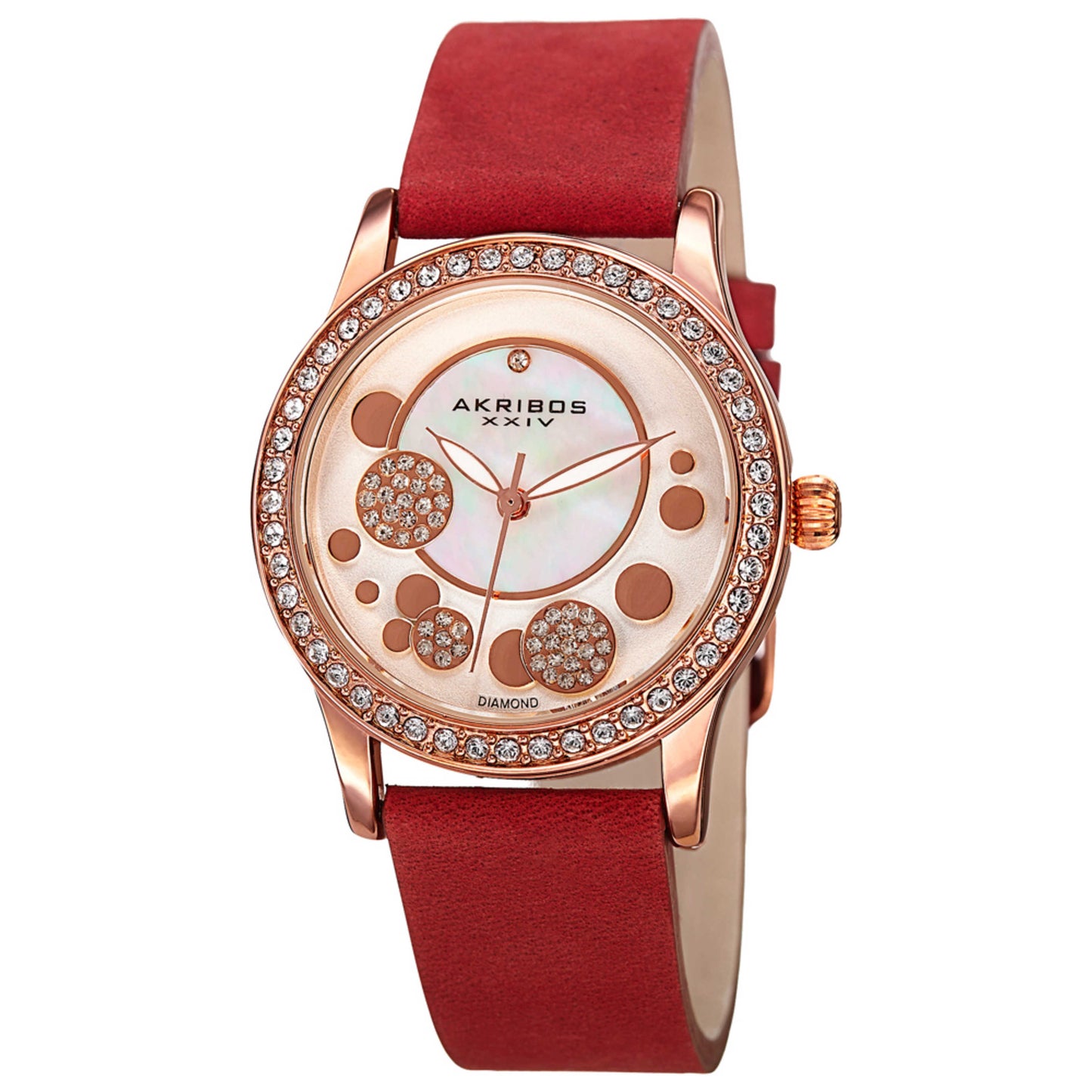 Front view of Akribos Xxiv Women's Quartz Watch AK843RD