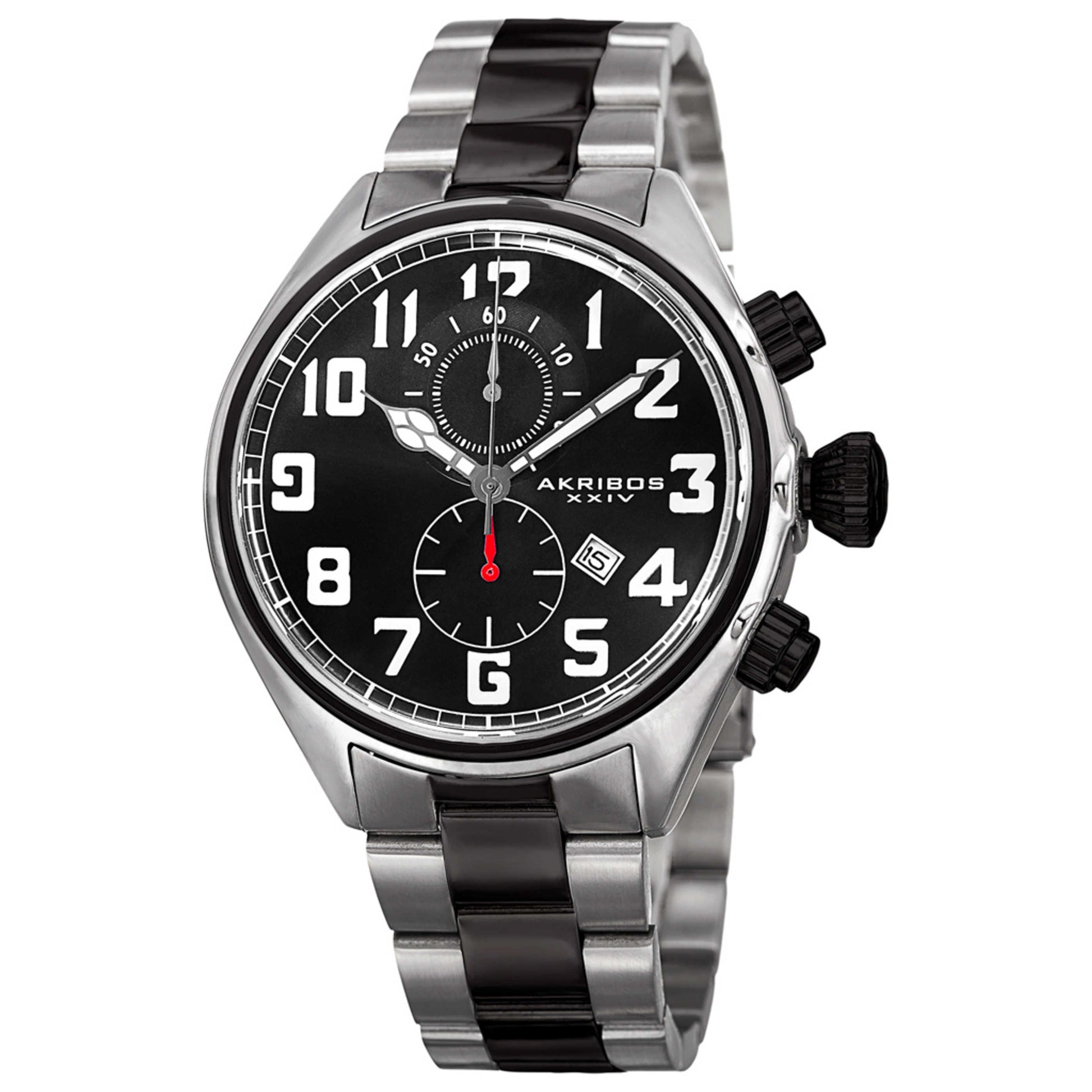 Front view of Akribos Xxiv Men's Quartz Watch AK853TTB