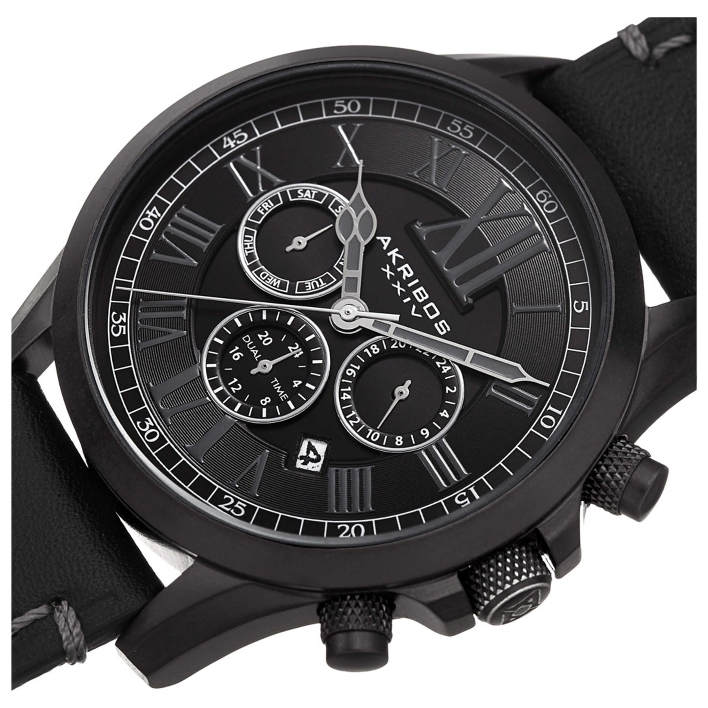 Akribos Xxiv Classic Men's Quartz Watch AK897BK - Image #5