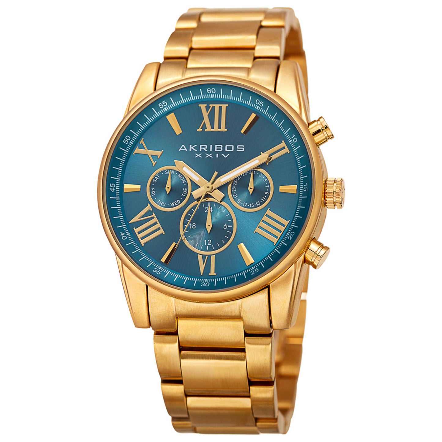 Front view of Akribos Xxiv Classic Women's Quartz Watch AK908TQ