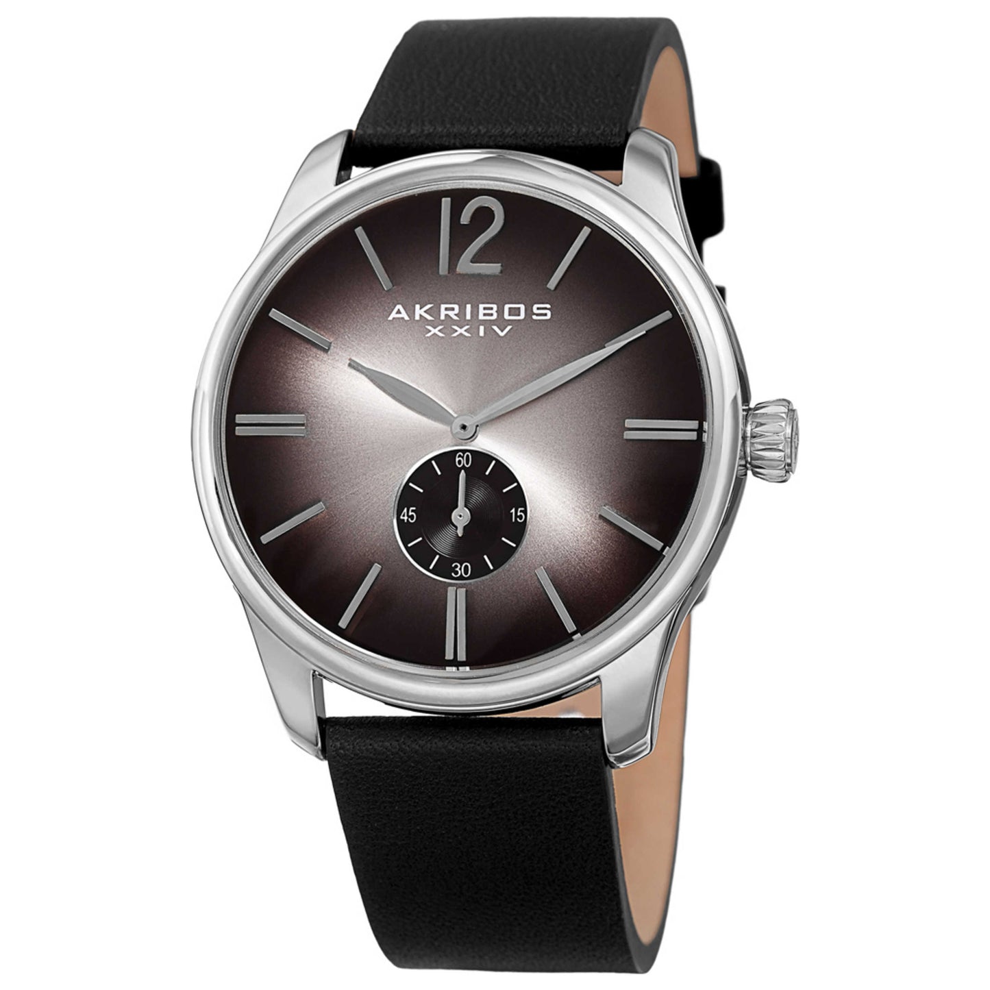 Front view of Akribos Xxiv Classic Men's Quartz Watch AK916SSB