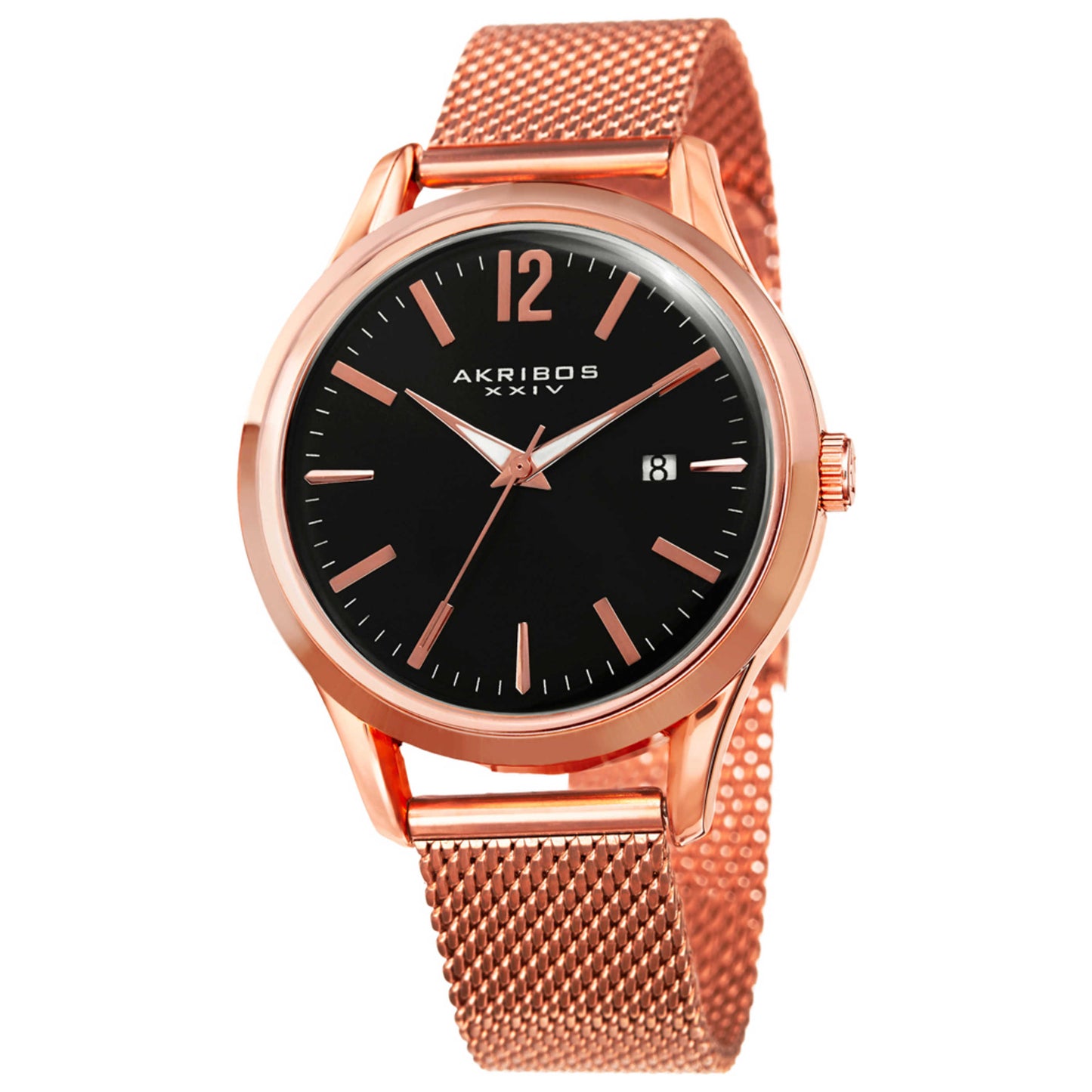 Front view of Akribos Xxiv Classic Men's Quartz Watch AK920RG