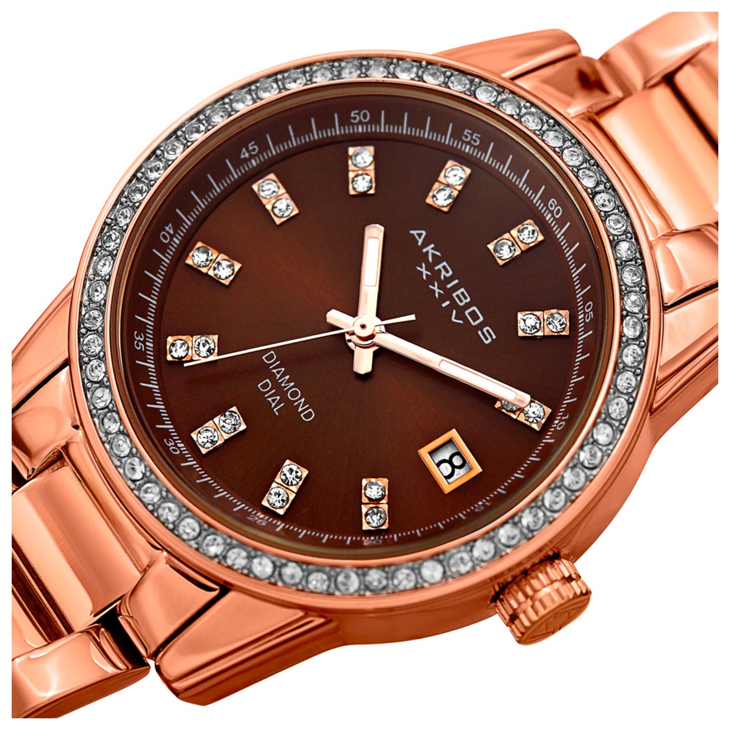 Akribos Xxiv Classic Women's Quartz Watch AK928RGBR - Image #5