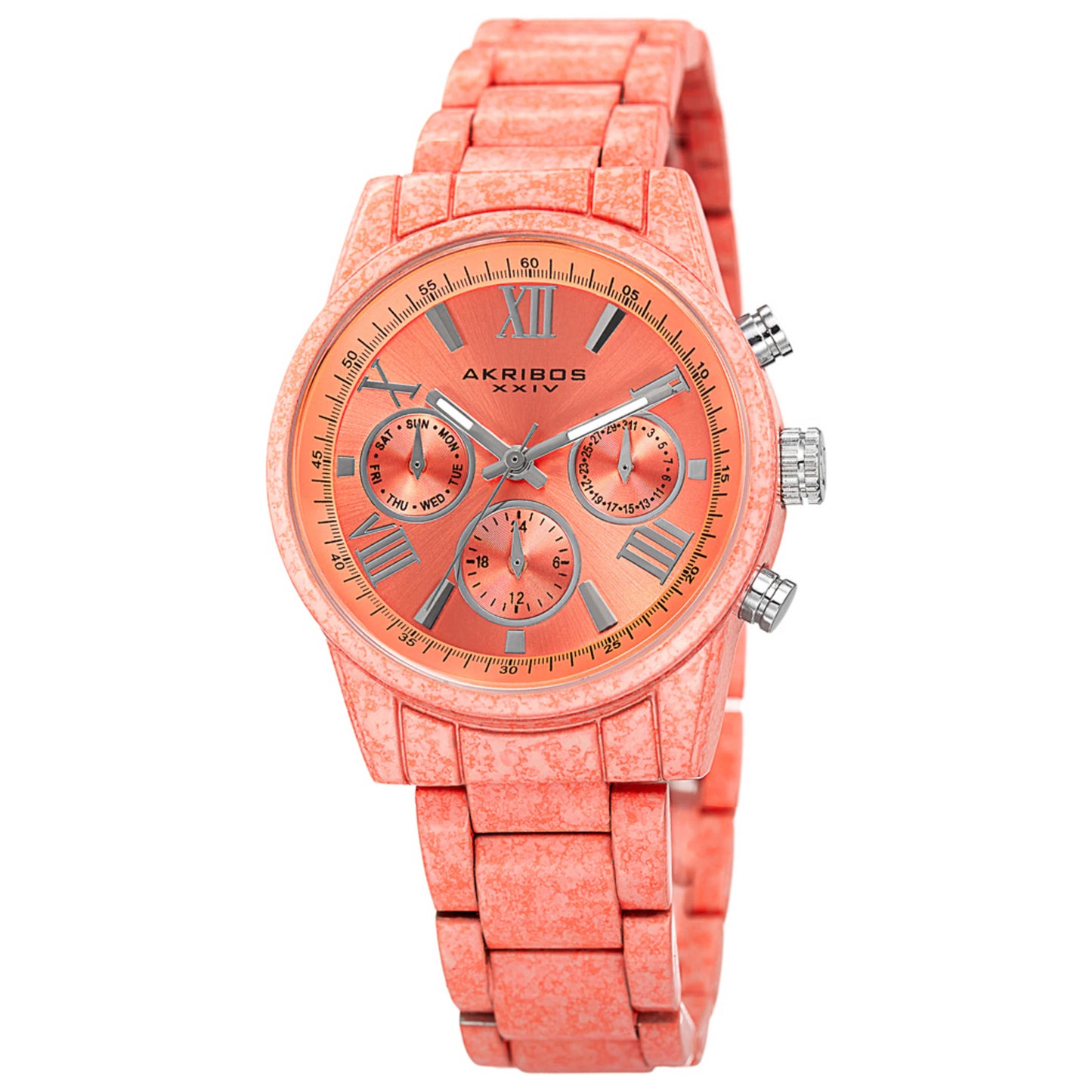 Front view of Akribos Xxiv Classic Women's Quartz Watch AK929PCH