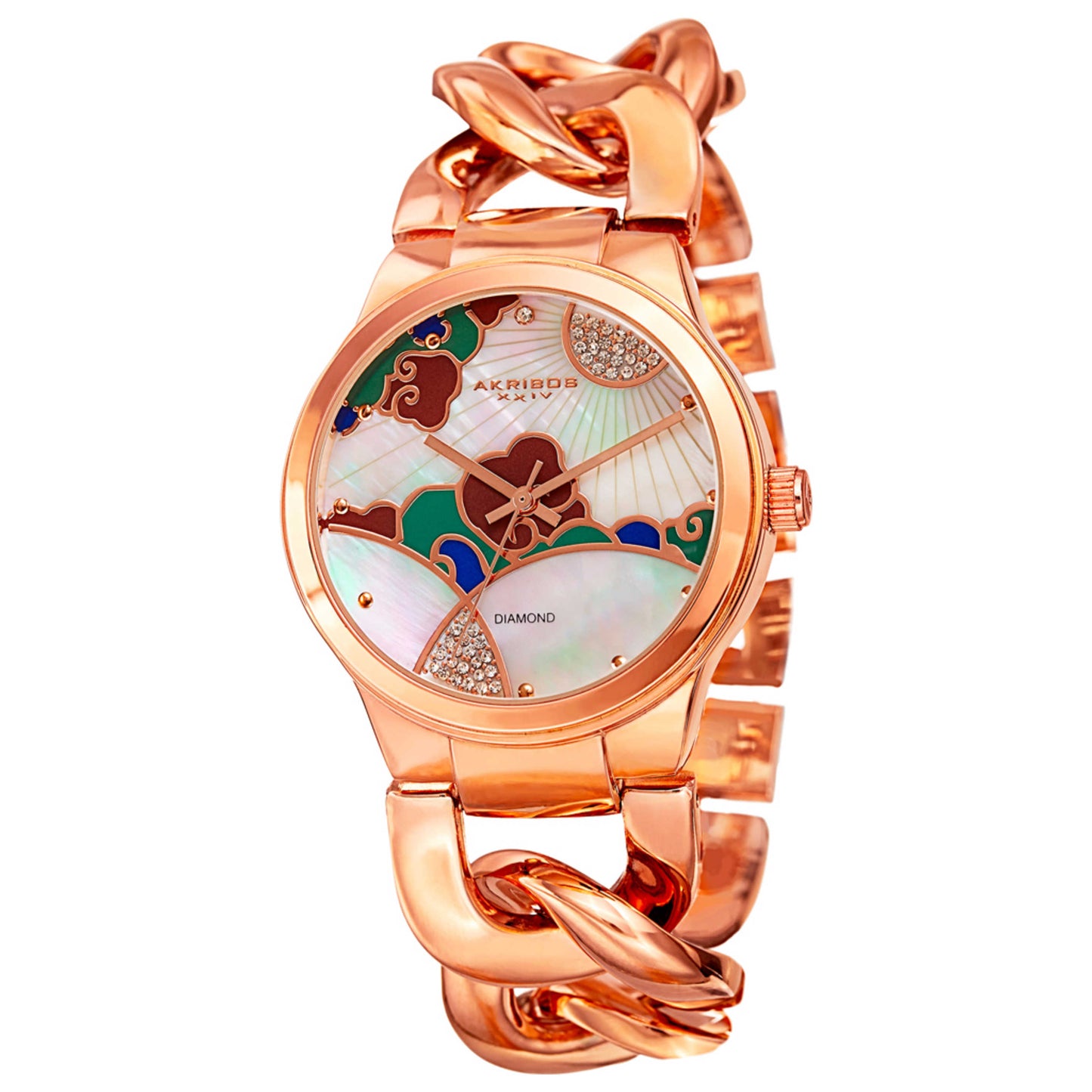 Front view of Akribos Xxiv Classic Women's Quartz Watch AK931RG
