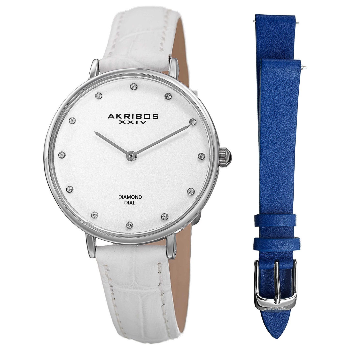 Front view of Akribos Xxiv Classic Women's Quartz Watch AK933SS-BX
