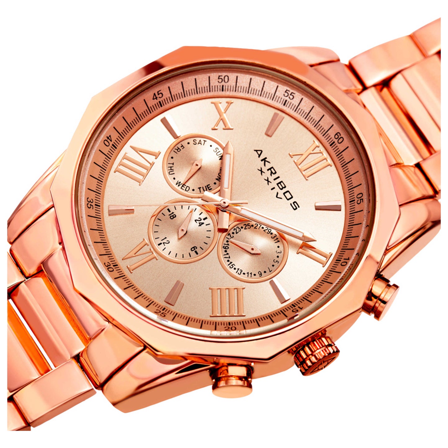 Akribos Xxiv Classic Men's Quartz Watch AK940RG - Image #5