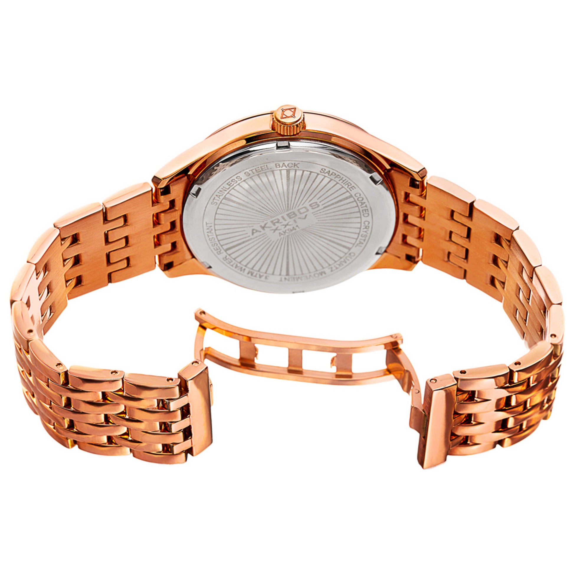 Akribos Xxiv Classic Men's Quartz Watch AK941RG - Image #2
