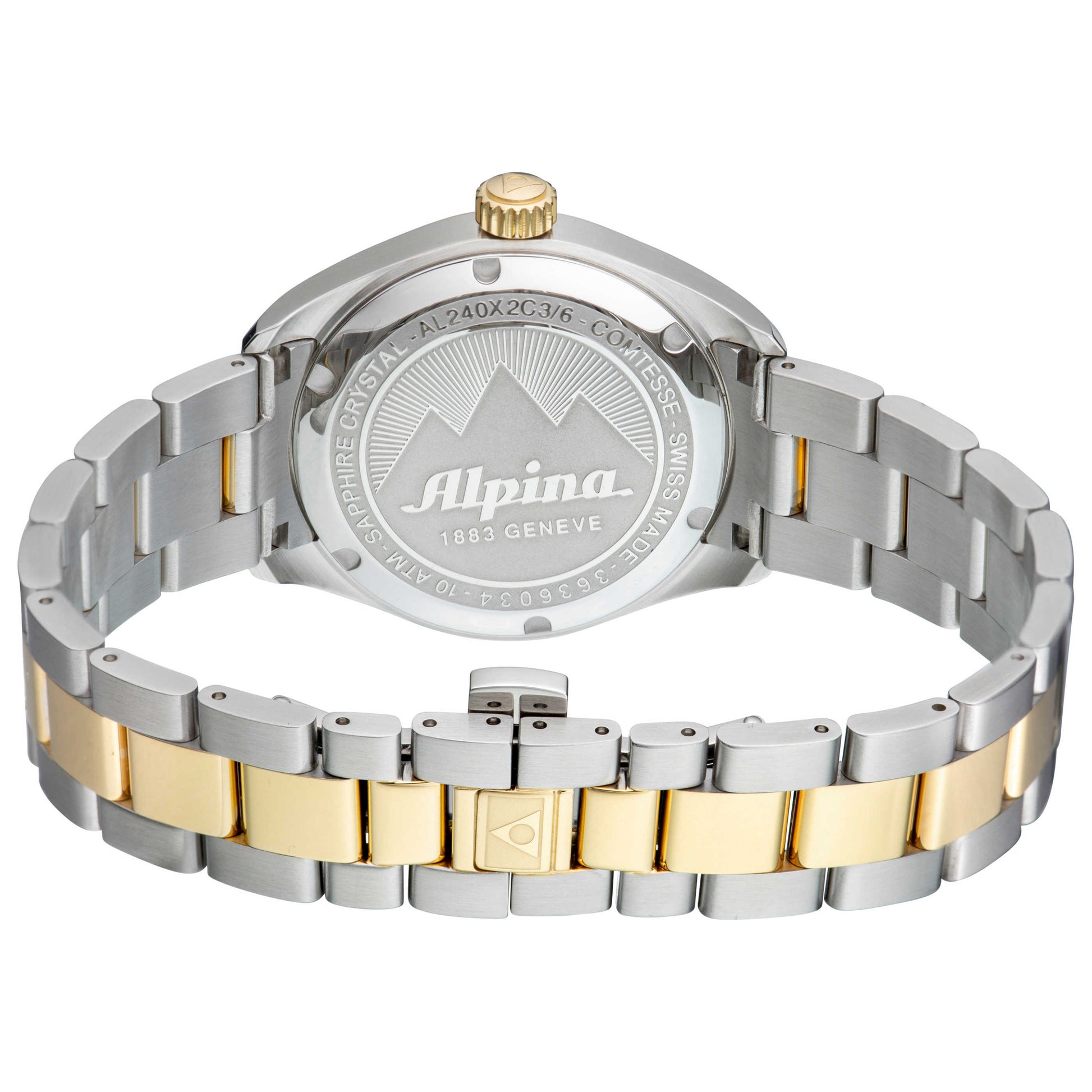 Left view of Alpina Comtesse Women's Quartz Watch AL-240MPWD2C3B