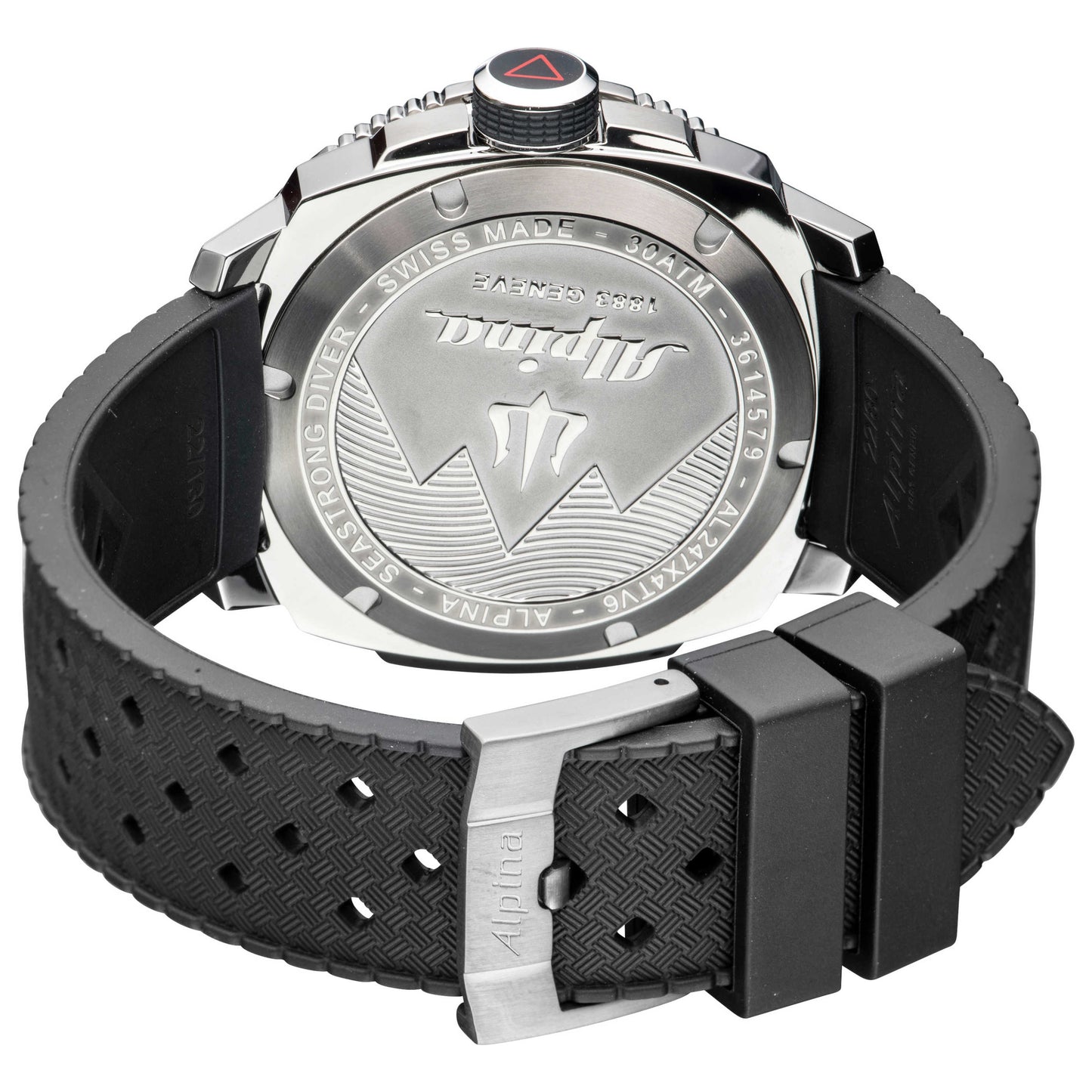 Alpina Seastrong Diver GMT Men's Quartz Watch AL-247LGBRG4TV6 - Image #3