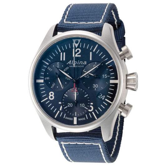 Front view of Alpina Startimer Pilot Men's Automatic Watch AL-371NN4S6