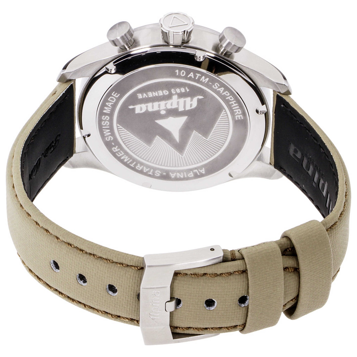 Left view of Alpina Startimer Men's Quartz Watch AL-372BGR4S6