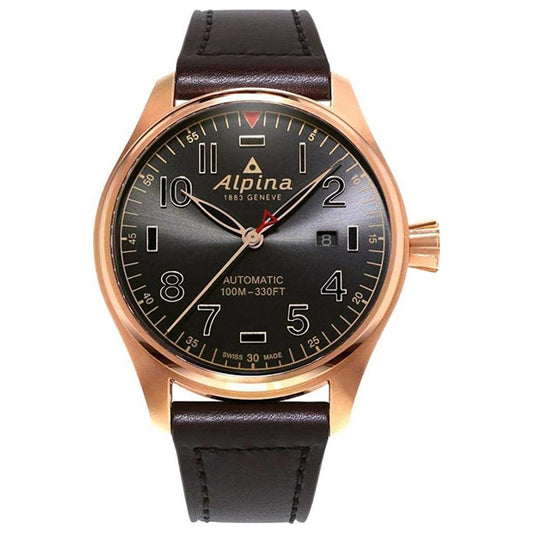 Front view of Alpina Startimer Pilot Men's Automatic Watch AL-525GG4S4
