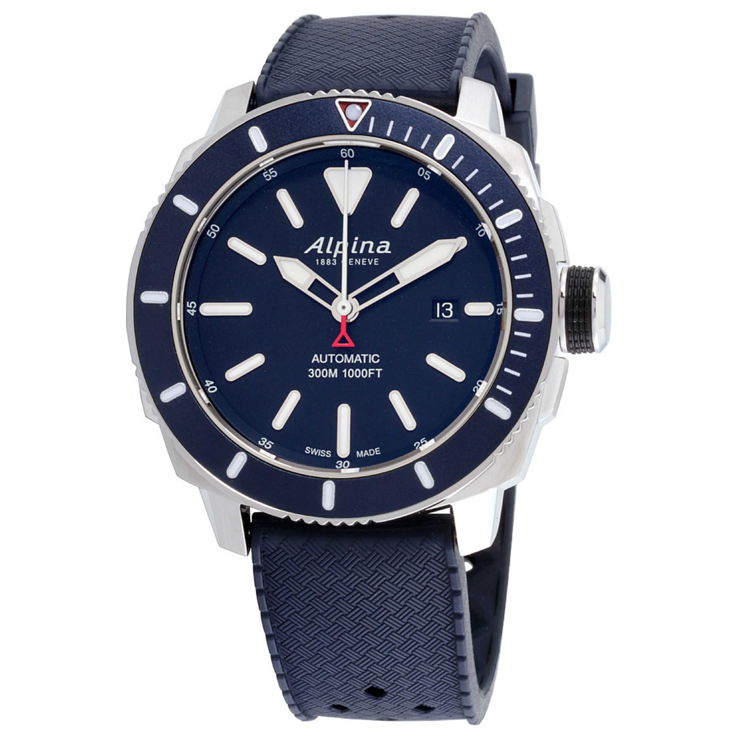 Front view of Alpina Seastrong Men's Automatic Watch AL-525LBN4V6