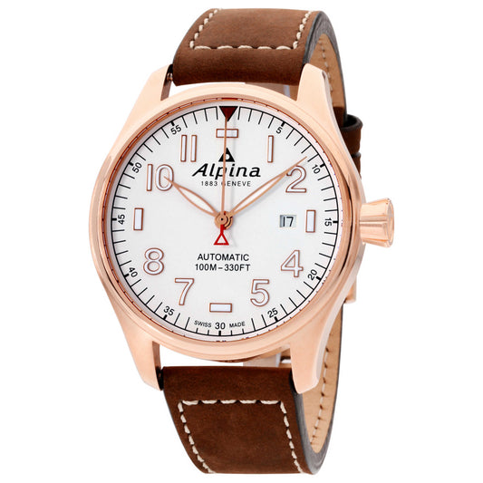 Front view of Alpina Startimer Men's Automatic Watch AL-525S4S4