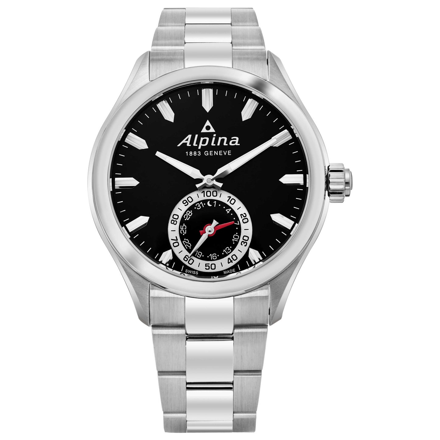 Front view of Alpina Smartwatch Men's Quartz Smartwatch AL285BS5AQ6B