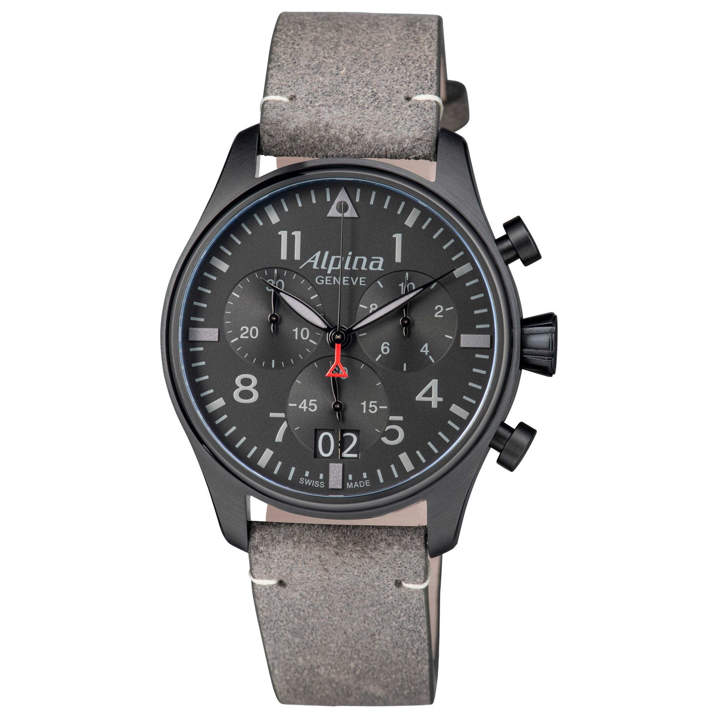 Front view of Alpina Startimer Pilot Shadow Men's Quartz Watch AL372BB4FBS26