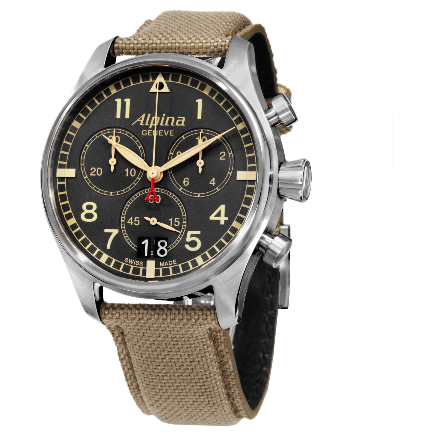 Front view of Alpina Startimer Pilot Men's Quartz Watch AL372BGR4S6