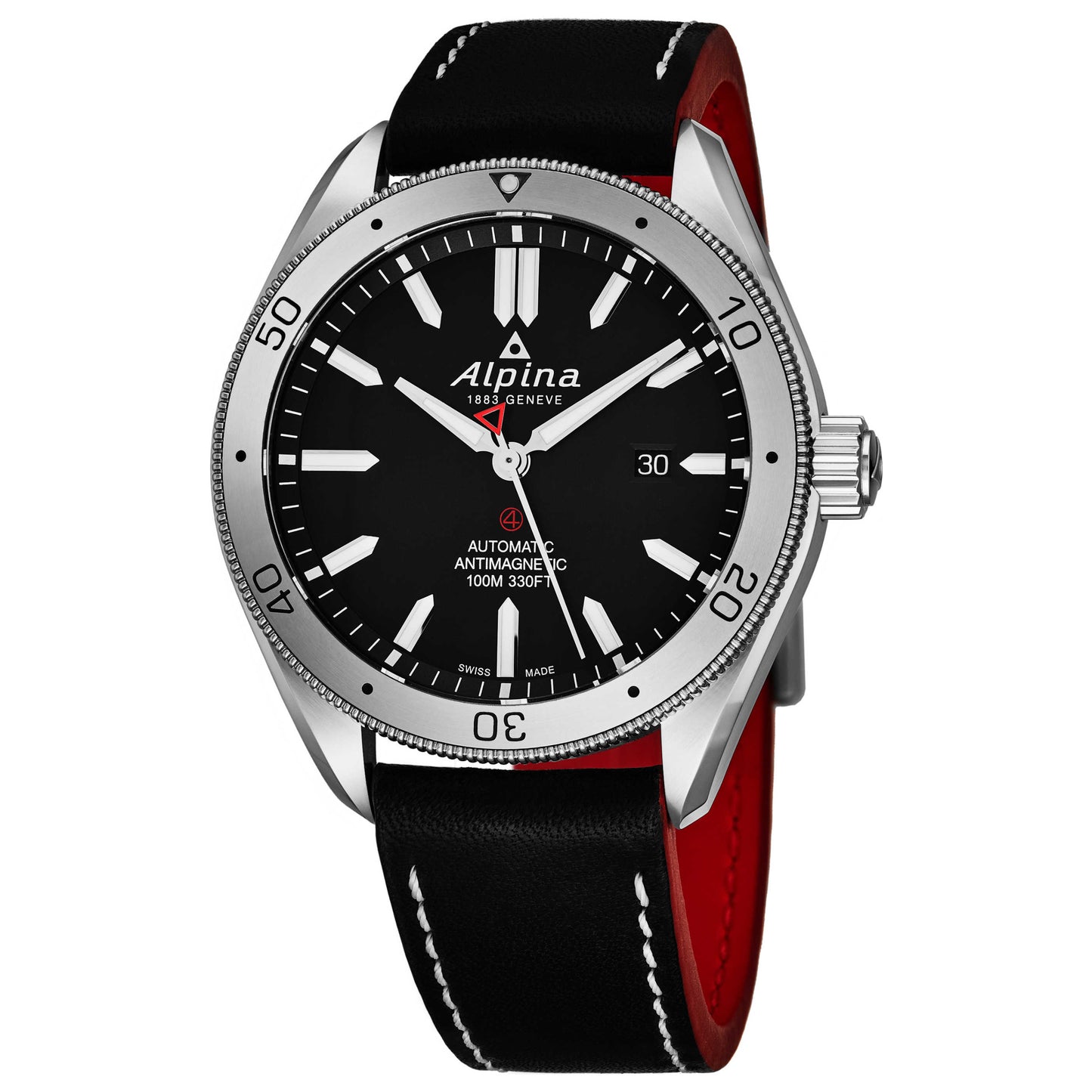 Front view of Alpina Alpiner Men's Automatic Watch AL525BS5AQ6