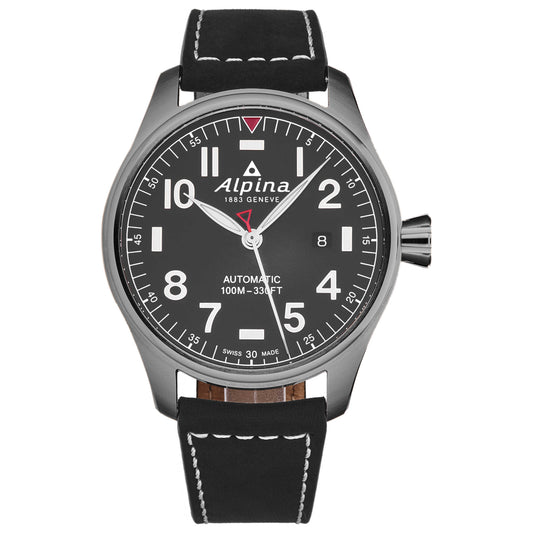 Front view of Alpina Startimer Pilot Men's Automatic Watch AL525G3TS6
