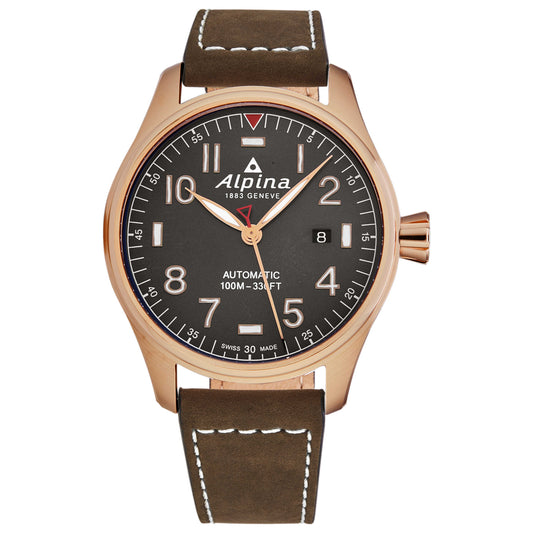 Front view of Alpina Startimer Pilot Men's Automatic Watch AL525G4S4