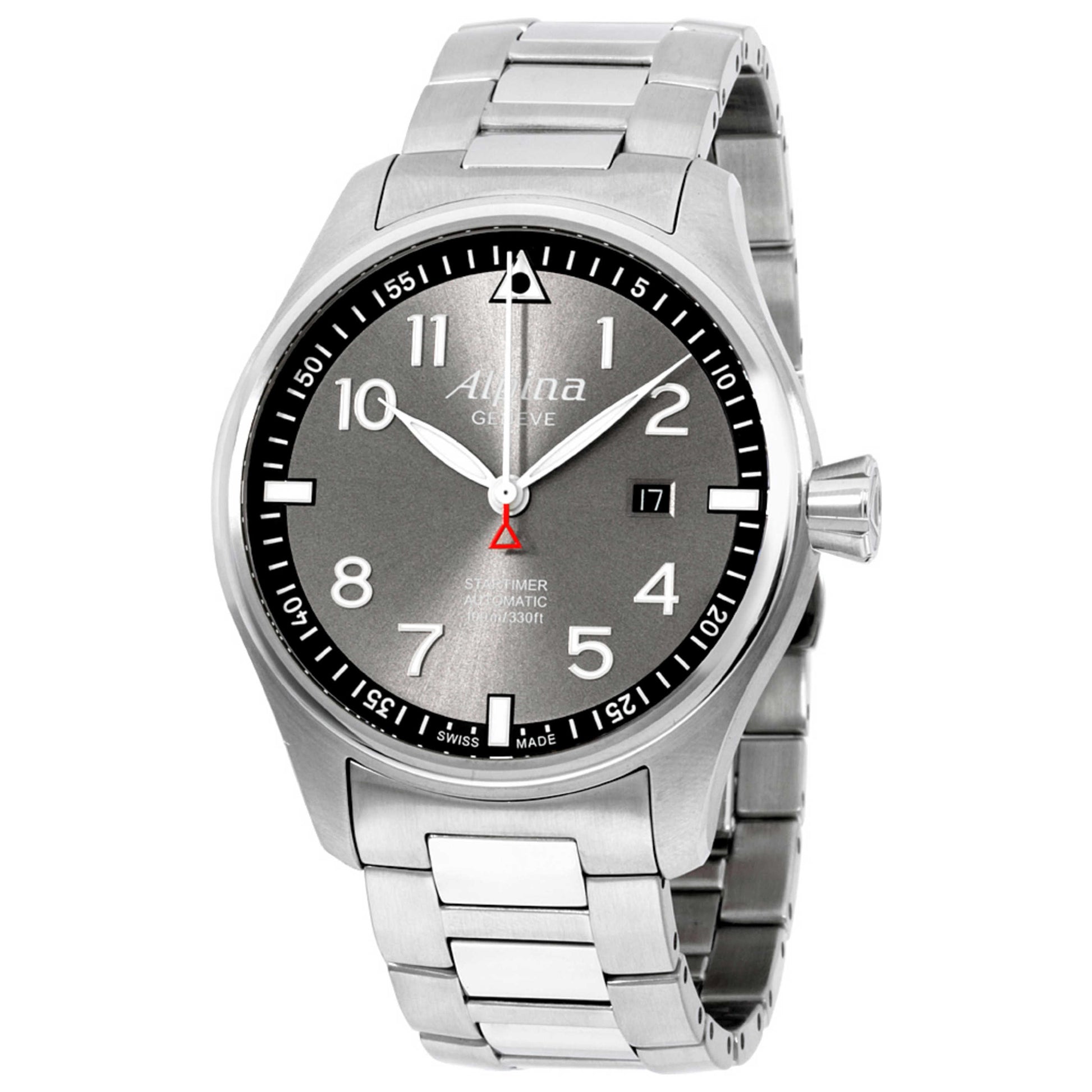 Front view of Alpina Startimer Men's Automatic Watch AL525GB4S6B