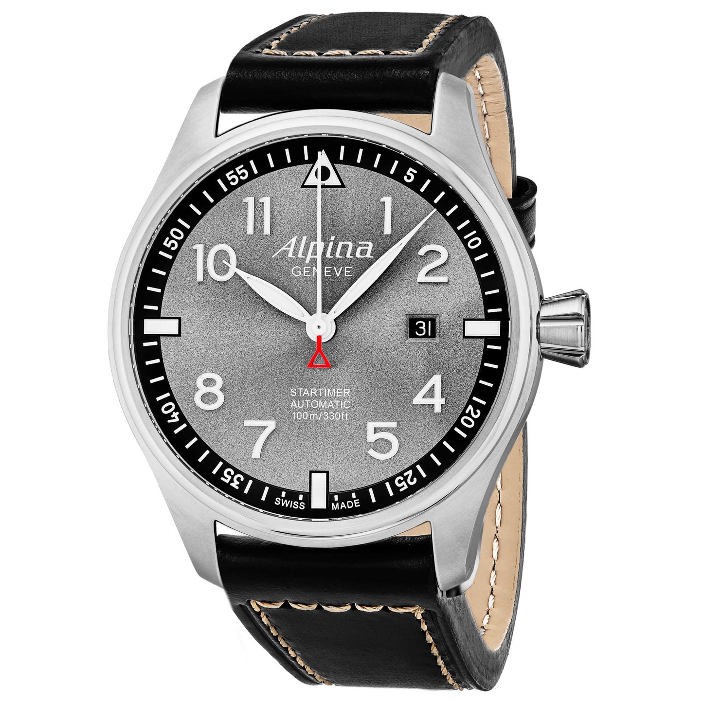 Front view of Alpina Startimer Pilot Men's Automatic Watch AL525GB4S6