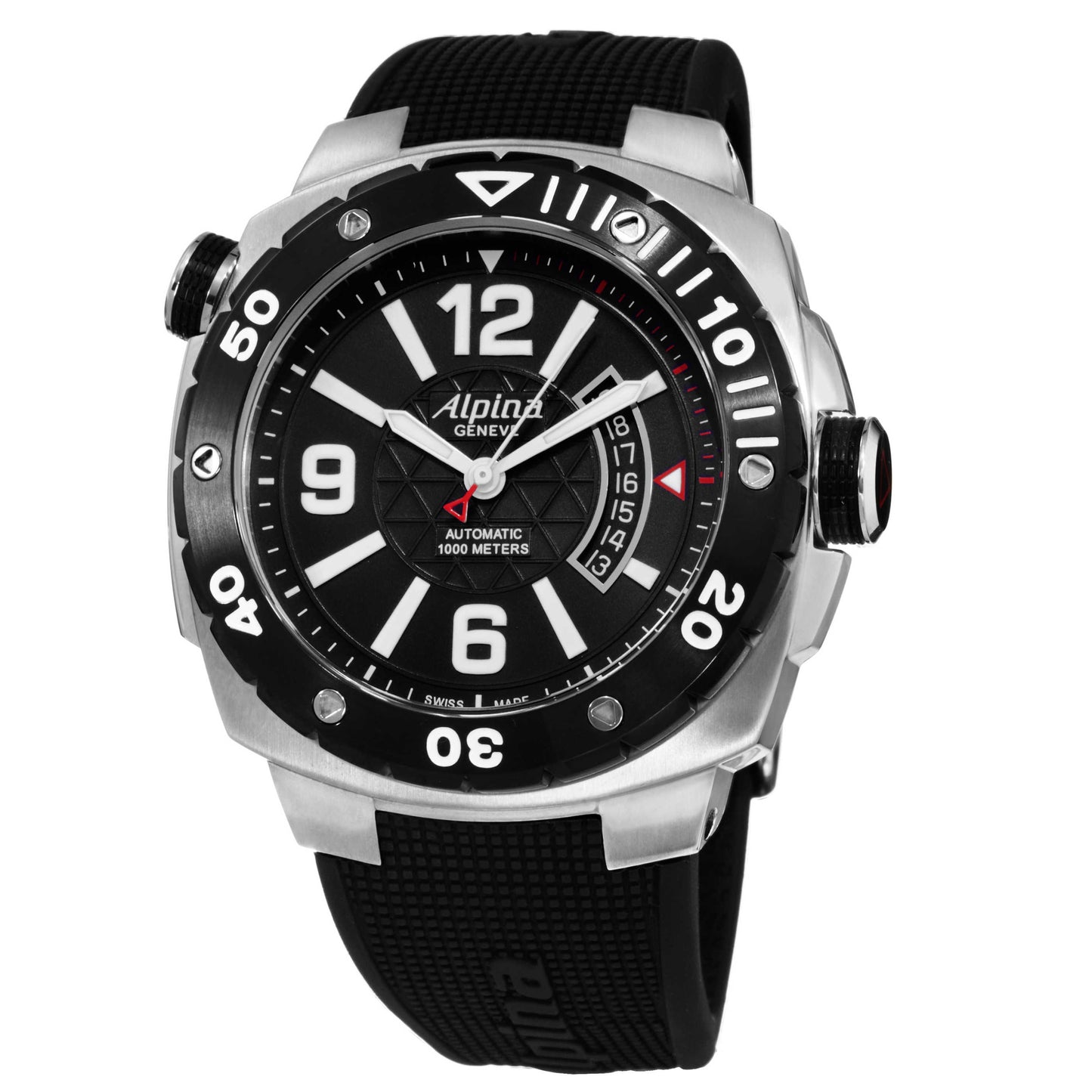 Front view of Alpina Extreme Diver Men's Automatic Watch AL525LBB5AEV6