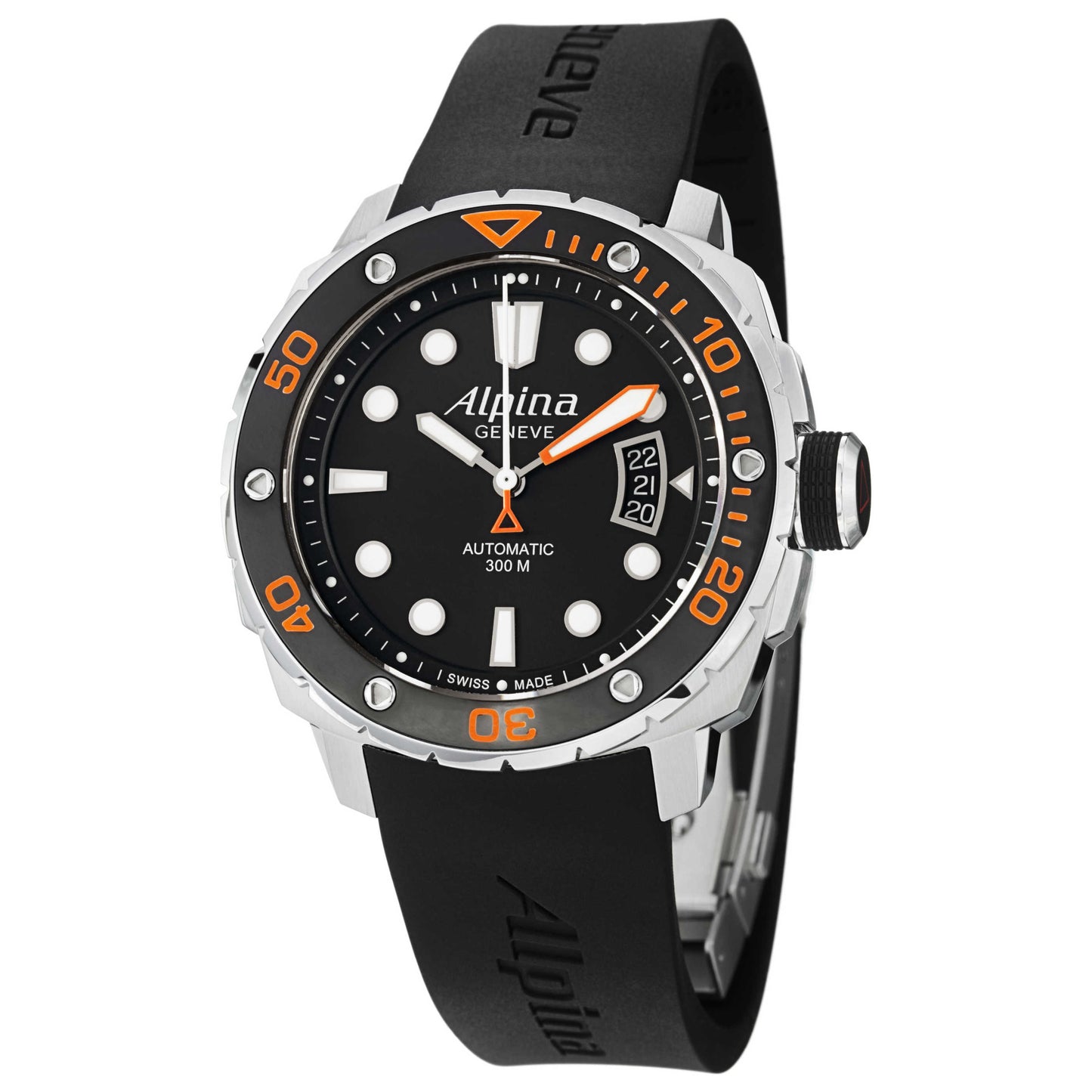 Front view of Alpina Extreme Diver Men's Automatic Watch AL525LBO4V26