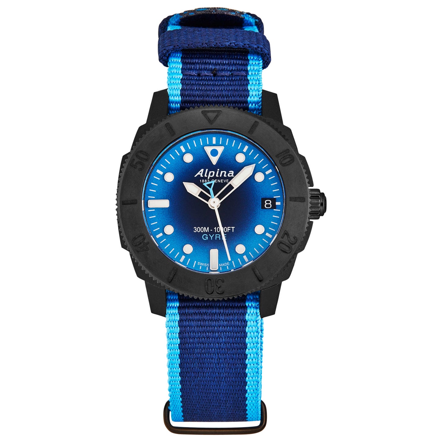 Front view of Alpina Seastrong Diver Women's Automatic Watch AL525LNSB3VG6