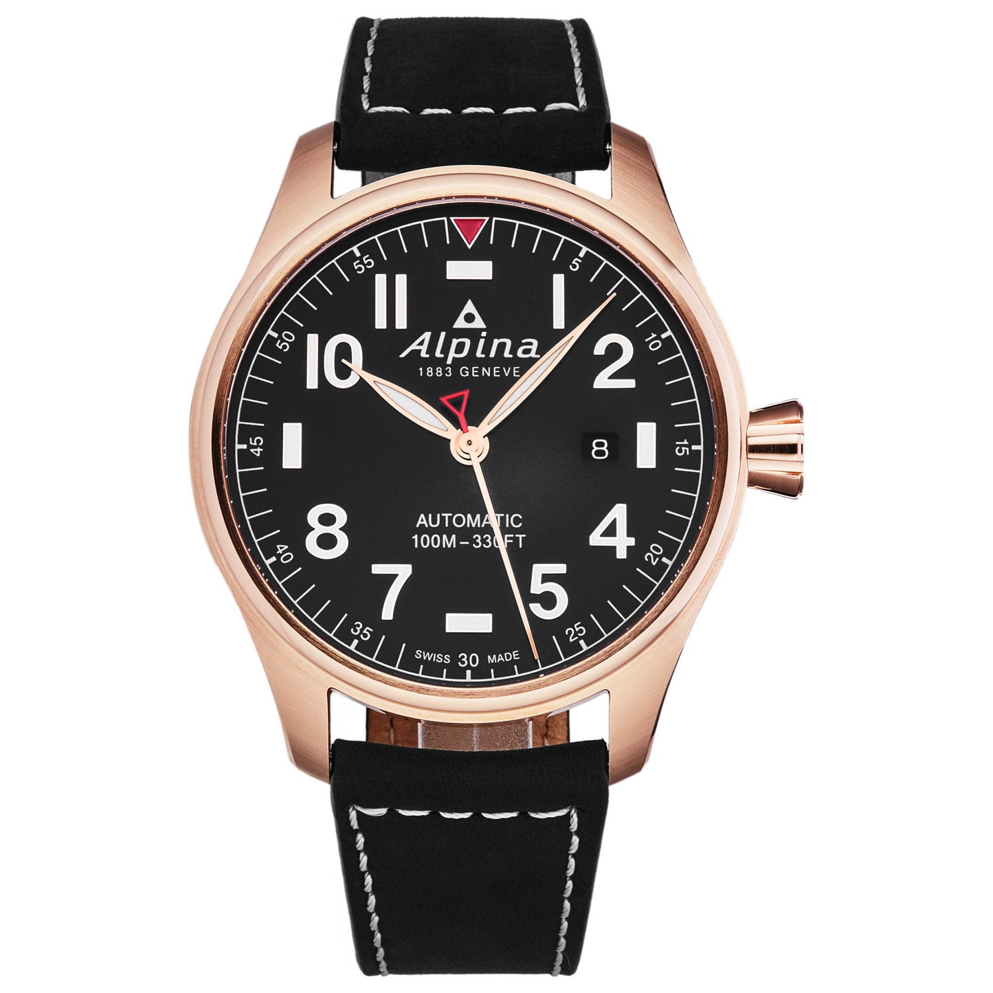 Front view of Alpina Startimer Pilot Men's Automatic Watch AL525NN4S4