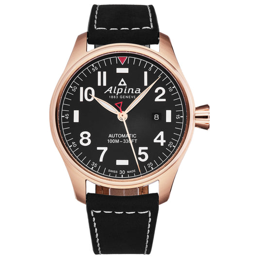 Front view of Alpina Startimer Pilot Men's Automatic Watch AL525NN4S4