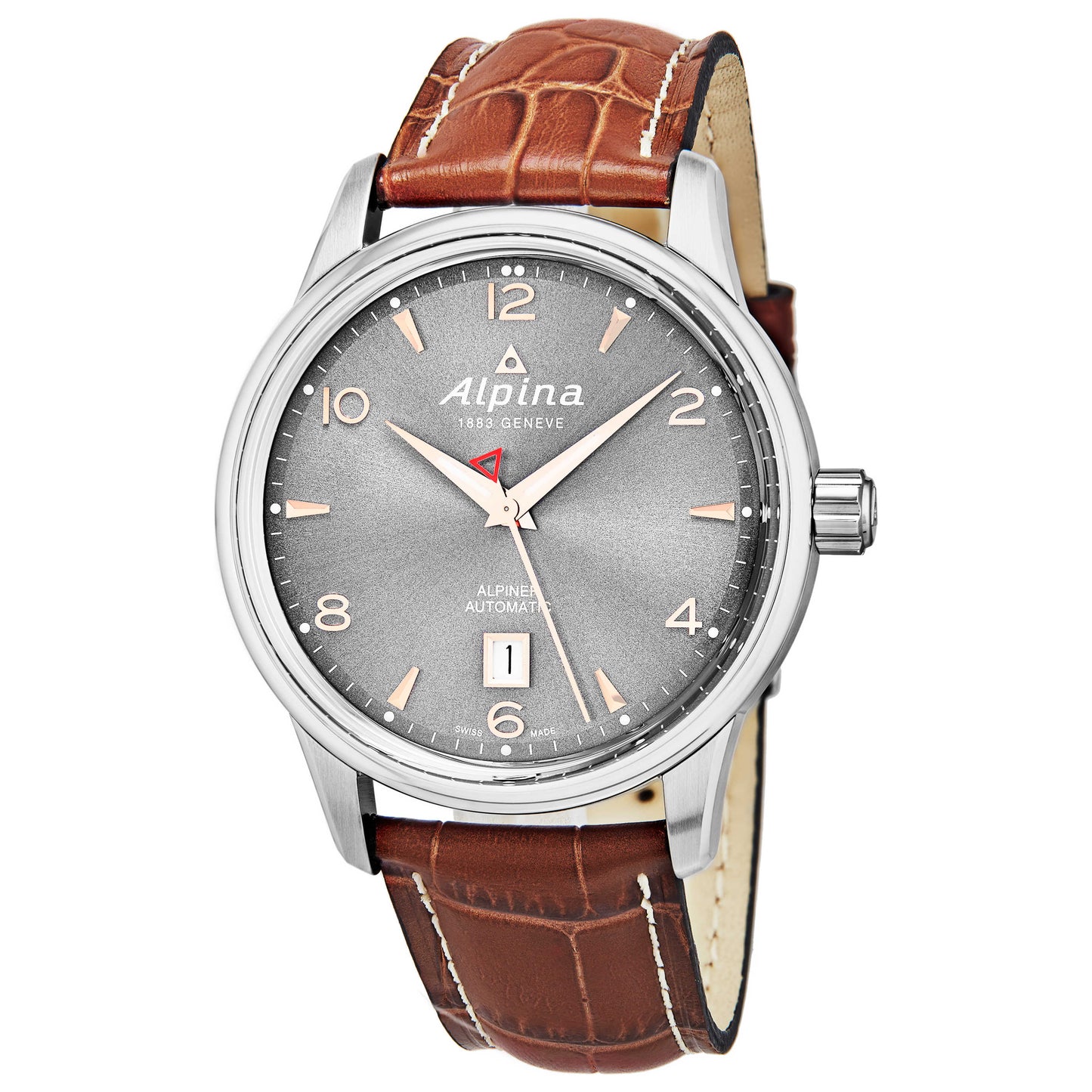 Front view of Alpina Alpiner Men's Automatic Watch AL525VG4E6