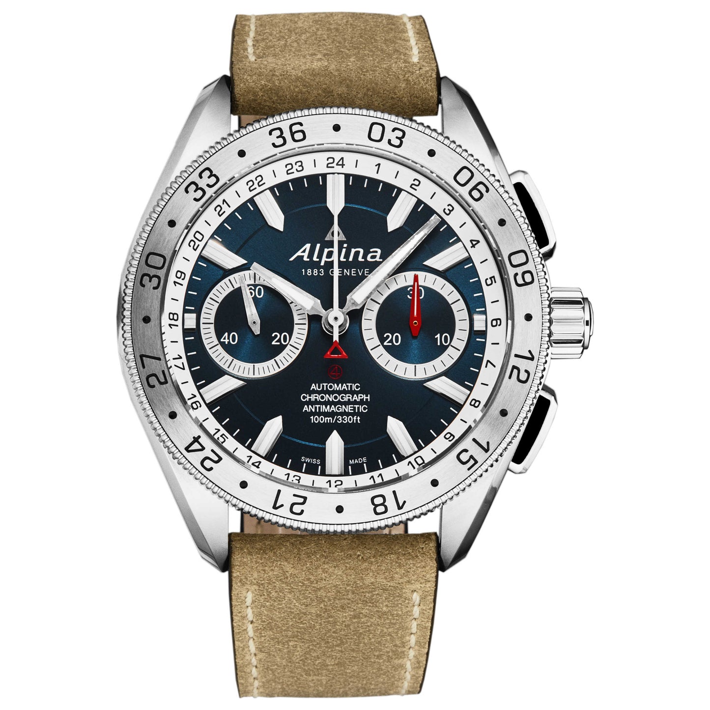 Front view of Alpina Alpiner Men's Automatic Watch AL860LNS5AQ6-BF