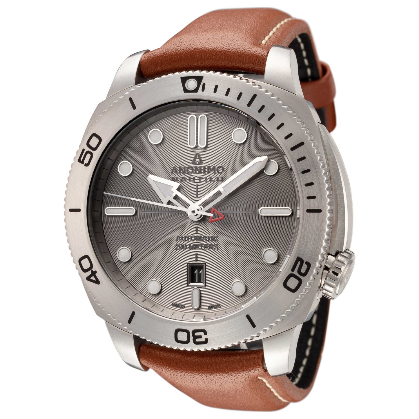 Front view of Anonimo Nautilo Men's Automatic Watch AM-1001-01-002-A02