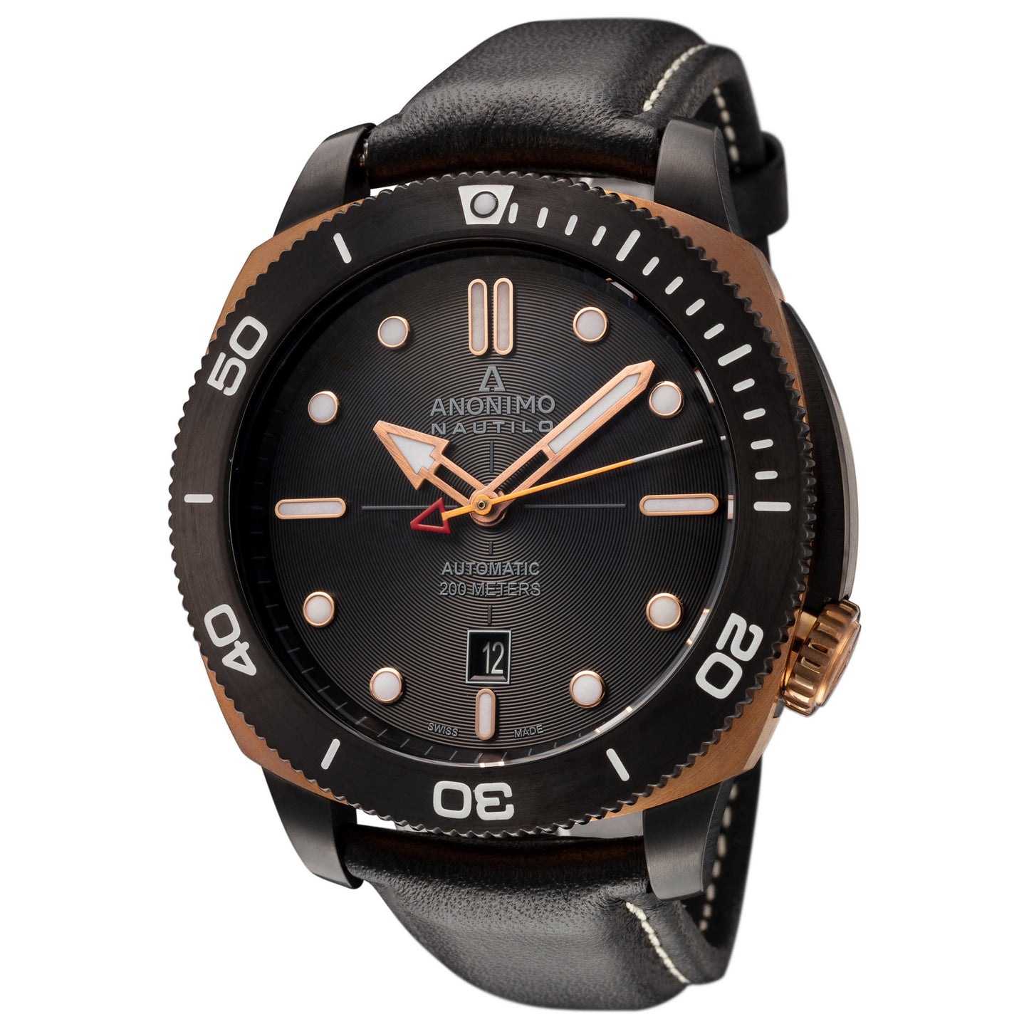 Front view of Anonimo Nautilo Men's Automatic Watch AM-1001-05-001-A11-BRZT