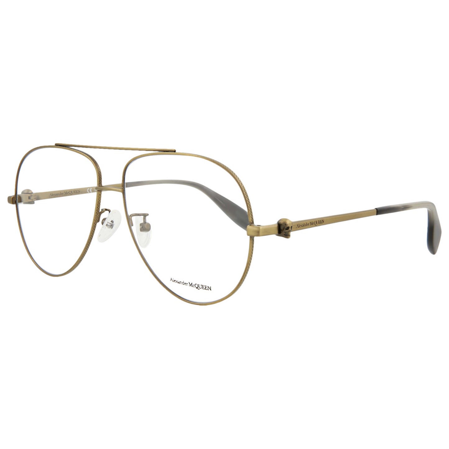 Front view of Alexander McQueen Fashion Men's Opticals AM0260O-30008696-003